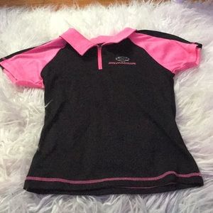 Harley Davidson zip neck shirt